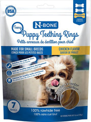 N-Bone Teeny Puppy Teething Rings Chicken Flavor 7 Count / 4.6oz