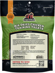Redbarn Pet Products All-Natural Air Dried Chicken Training Treats for Puppies & Dogs – Grain-Free Single Protein Rewards Made in USA for Small, Medium, & Large Breeds - 8 oz Resealable Bag
