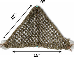 PENN-PLAX Reptology Lizard Lounger Corner Triangle – 100% Natural Seagrass Fiber – Great for Bearded Dragons, Anoles, Geckos, Iguanas, and Other Reptiles