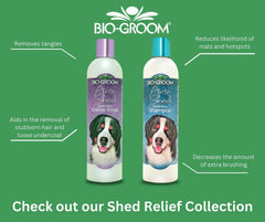 Bio-Groom Anti-Shed Deshedding Dog Shampoo - Odor Eliminating, Anti-Shedding, Dog Bathing Supplies, Puppy Wash, Cat & Dog Grooming Supplies, Cruelty-Free, Made in USA, Dog Products