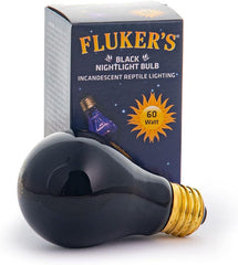 Fluker's Incandescent Black Nightlight Bulbs for Reptiles