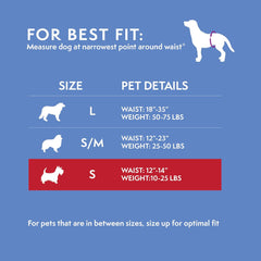 HERO PET Simple Solution Absorbent Male Wraps with Leak Proof Fit | Excitable Urination, Incontinence,1 Reusable Dog Diaper Per Pack,Whites & Tans