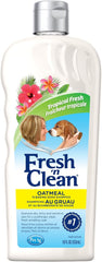 Fresh N Clean - PetAg Fresh ’n Clean Oatmeal ’n Baking Soda Shampoo - Tropical Fresh Scent - 18 oz - Nurtures Dry, Itchy & Sensitive Skin with Vitamin E & Aloe - Strengthens & Repairs Coats - Soap Free