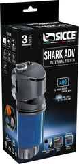 SICCE Shark ADV 400 Internal Filter, freshwater and saltwater application, for submerged use|106 GPH