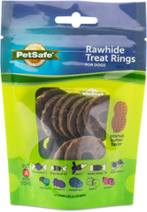 PetSafe® Natural Rawhide Treat Ring Refills , Peanut Butter Flavor, Replacement Treats Busy Buddy Treat Ring Holding Toys