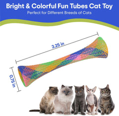 Spot® Kitty Fun Tubes Cat Toys Assorted Color 3.25 Inch X 3 Count