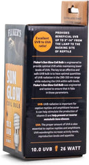 Fluker’s Sun Glow 10.0 UVB Fluorescent Coil Bulb for Desert Reptiles, Reptile Heat Light Stimulates Natural Synthesis of Vitamin D in Captive Reptiles
