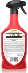 Absorbine UltraShield Red Fly Spray, Insecticide and Repellent for Horses & Livestock, Stays Active Up to 7 Days, 32oz Quart Spray Bottle
