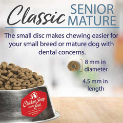 Chicken Soup for the Soul All Natural Premium Senior/Mature Dry Dog Food, Real Meat First Ingredient, No By-Products, Supports Joint Health and Mobility, Chicken, Turkey & Brown Rice