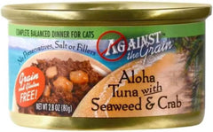 Against The Grain Aloha Tuna with Seafood & Crab Canned Cat Food 24/2.8 oz