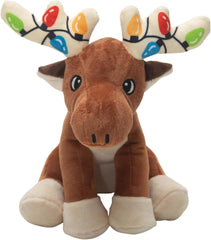 Snugarooz Marty Christmas Dog Toy Plush with Repair Patch Made from Recycled Bottles - Soft - Durable & Perfect for Playtime Fun for All Dog Breeds