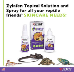 Zymox Zylafen Topical Solution for Reptiles, 1.25 oz. – Supports Healthy, Complete Shedding for Lizards, Snakes, Turtles & Frogs – Soothes Irritated Skin: Abrasions, Wounds, & Abnormal Shedding