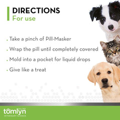 TOMLYN Pill-Masker Original Bacon-Flavored Paste for Dogs & Cats, 4oz