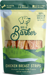 Beg & Barker Chicken Jerky for Dogs - Dog Training Treats - Natural Dog Treats Made in The USA - Grain Free, Diabetic-Friendly, High Protein, Sugar-Free