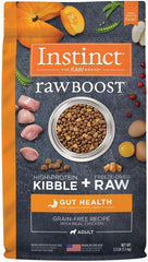 Instinct Raw Boost Gut Health, Natural Dry Dog Food with Freeze Dried Pieces, Grain Free Recipe - Real Chicken