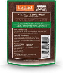 Instinct Healthy Cravings Natural Wet Dog Food Topper, Grain Free Recipe - Real Lamb
