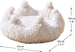 PetPals Rose Crown DIY Anxiety-Soothing Cat Bed Made with a Soft Plush Material