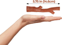 SPOT Bam-Bones Plus Branch -Bamboo Fiber & Nylon, Durable Long Lasting Dog Chew for Aggressive Chewers – Great Toy for Adult Dogs & Teething Puppies Under 60lbs, Non-Splintering, Beef Flavor