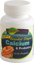 Nature Zone Herp Pro Supplements for Bearded Dragons Powder Formula: Calcium/Probiotics