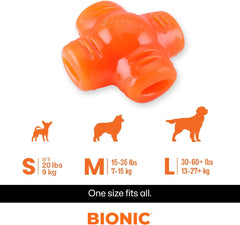 BIONIC Treat Star Dog Toy - High-Visibility Treat Dispenser, Great for Keeping Dogs Busy
