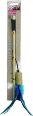 SPOT Cat-Bernet Cork with Feathers Teaser Wand Bernet Cat Toy, Assorted