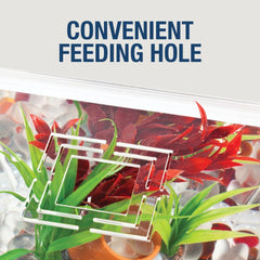 Tetra LED Betta Tank Kit 1 Gallon, Trapezoid aquarium With Base Lighting (24050)