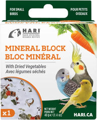Mineral Block for Birds with Dried Vegetables, Calcium Supplement Bird Treat
