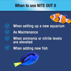 Ecological Labs MICROBE-LIFT NITEH16 Nite-Out II Aquarium and Fish Tank Cleaner for Rapid Ammonia and Nitrite Reduction, Freshwater and Saltwater, 16 Ounces
