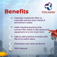 DrTim’s Aquatics One & Only Live Nitrifying Solution – for Freshwater Fish Tanks – Supports Aquarium Cycling and Water Balance