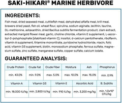 Hikari Medium Marine Herbivore Probiotic Enhanced Sinking Pellets, 3.17 Ounces Each