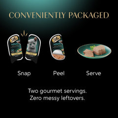 Sheba Perfect Portions Kitten Wet Cat Food Pate Chicken Entree, Twin-Pack Tray 1 Count, 2 Servings 2.6-oz(Pack of 12)