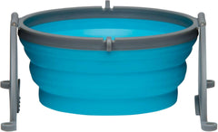 Loving Pets - Bella Roma Portable Travel Dog Bowl Collapsible Dog Food & Water Bowl (Blue)