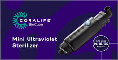 Coralife Aquarium Fish Tank Marine Salt Water Turbo-Twist UV Sterilizer, Mini, For BioCubes