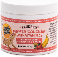 Fluker's Strawberry Banana Flavored Repta Calcium with Vitamin D3