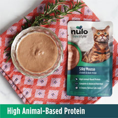 Nulo Freestyle Wet Cat Food 24 Pack Mousse, Smooth as Silk Texture with High Animal-Based Protein for Complete and Balanced Nutrition Your Kitten to Senior Cat will Crave