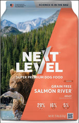 Next Level Super Premium Dog Food – Grain Free Salmon River – Dry Kibble for Dogs at All Life Stages of All Breeds – 28% Protein, Fish and Sweet Potato, Gluten Free Grains (15 Pound)