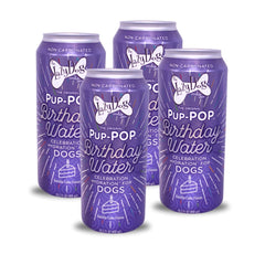 The Lazy Dog Cookie Co Pup-POP® Birthday Water Vanilla Cake Flavor - Pack of 4 cans