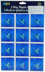Lee's Pet Products ALE14114 Card Plastic Valve for Aquarium Pumps full card with 12 valves.