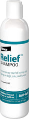 Elanco Relief Shampoo, temporary relief of itching and flaking, moisturizer for dry skin and coat, for dogs, cats and horses,