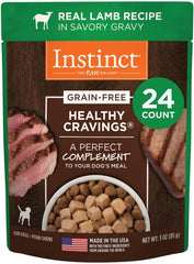 Instinct Healthy Cravings Natural Wet Dog Food Topper, Grain Free Recipe - Real Lamb