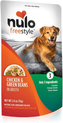 Nulo, Freestyle Puppy & Adult Chicken & Green Beans Recipe Dog Food Pouch, 2.8 oz 24 Pack