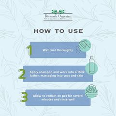 Richard’s Organics Moisturizing Shampoo for Dogs – Pet Shampoo with Oatmeal, Echinacea, Sweet Almond Oil to Soothe/Protect Dry, Itchy, Inflamed Skin