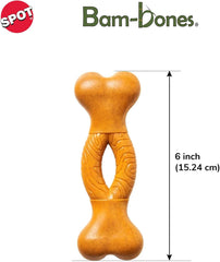 SPOT Ethical Pet Products 68054718: Toy Bam-Bone Curve Bone Peanut Butter 6In