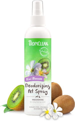 TropiClean Dog Perfume, Long Lasting Kiwi Cologne, Deodorizing Spray for Smelly Dogs, After Bath Detangling Spray with Vitamin E, Safe for Cats 8 oz