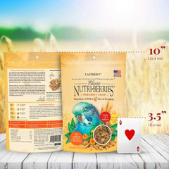 LAFEBER'S Classic Nutri-Berries Pet Bird Food, Made with Non-GMO and Human-Grade Ingredients, 10 oz