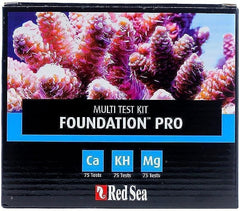 Red Sea Reef Foundation Pro Test Kit - Accurate Calcium, Alkalinity & Magnesium Testing for Saltwater Aquariums - 75 Tests, Easy-to-Use