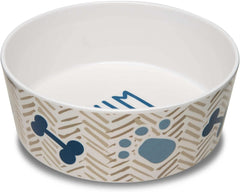 Loving Pets Dolce Moderno Yum Chevron Dog Bowl