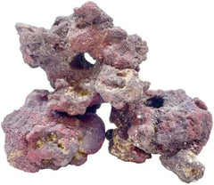 CaribSea LifeRock Fraggerz – 16 lb – Coral Frag Placement Rock with Pre-Drilled Plug Holes – Natural Aragonite – Easy Coral Isolation and Repositioning