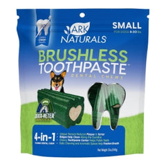 Ark Naturals Brushless Toothpaste, Dog Dental Chews, Freshens Breath, Helps Reduce Plaque & Tartar, 1 Pack