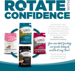 NutriSource Adult Chicken & Rice Small Bites Dog Food 15lb